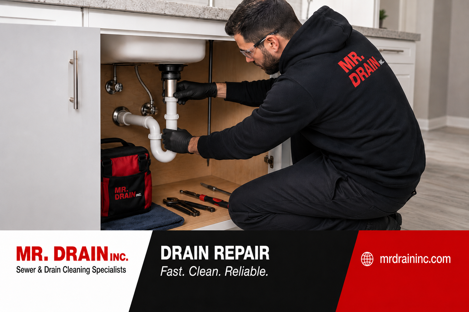 Slow draining shower with standing water — a clogged shower drain