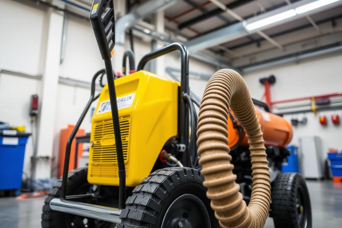 Professional drain cleaning equipment