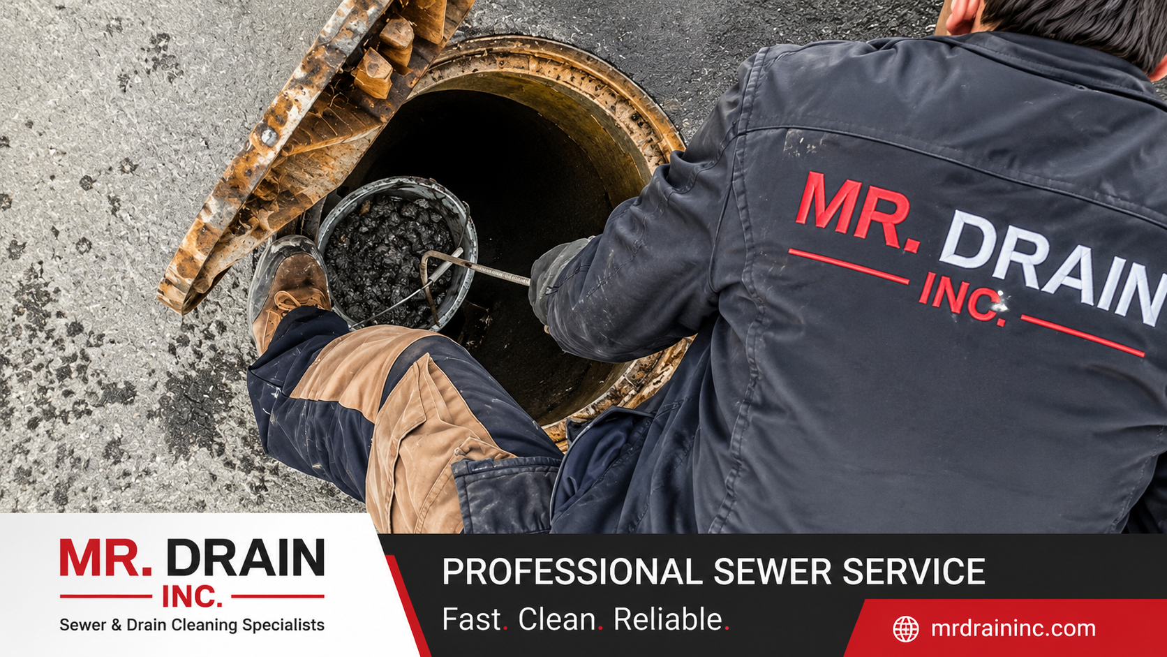 Sewer manhole — smoke test plumbing is performed at the cleanout or vent
